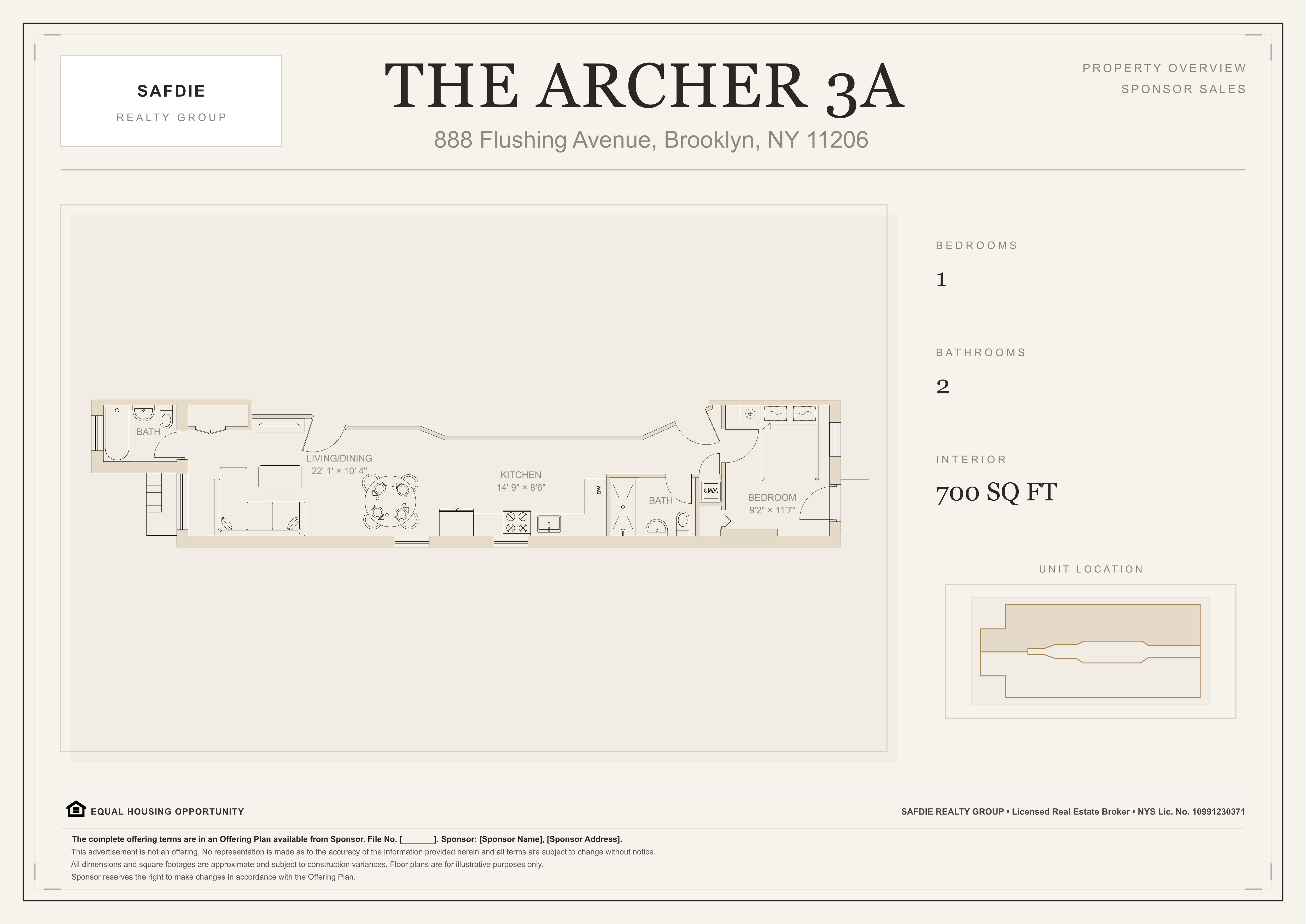 Unit 3A floor plan