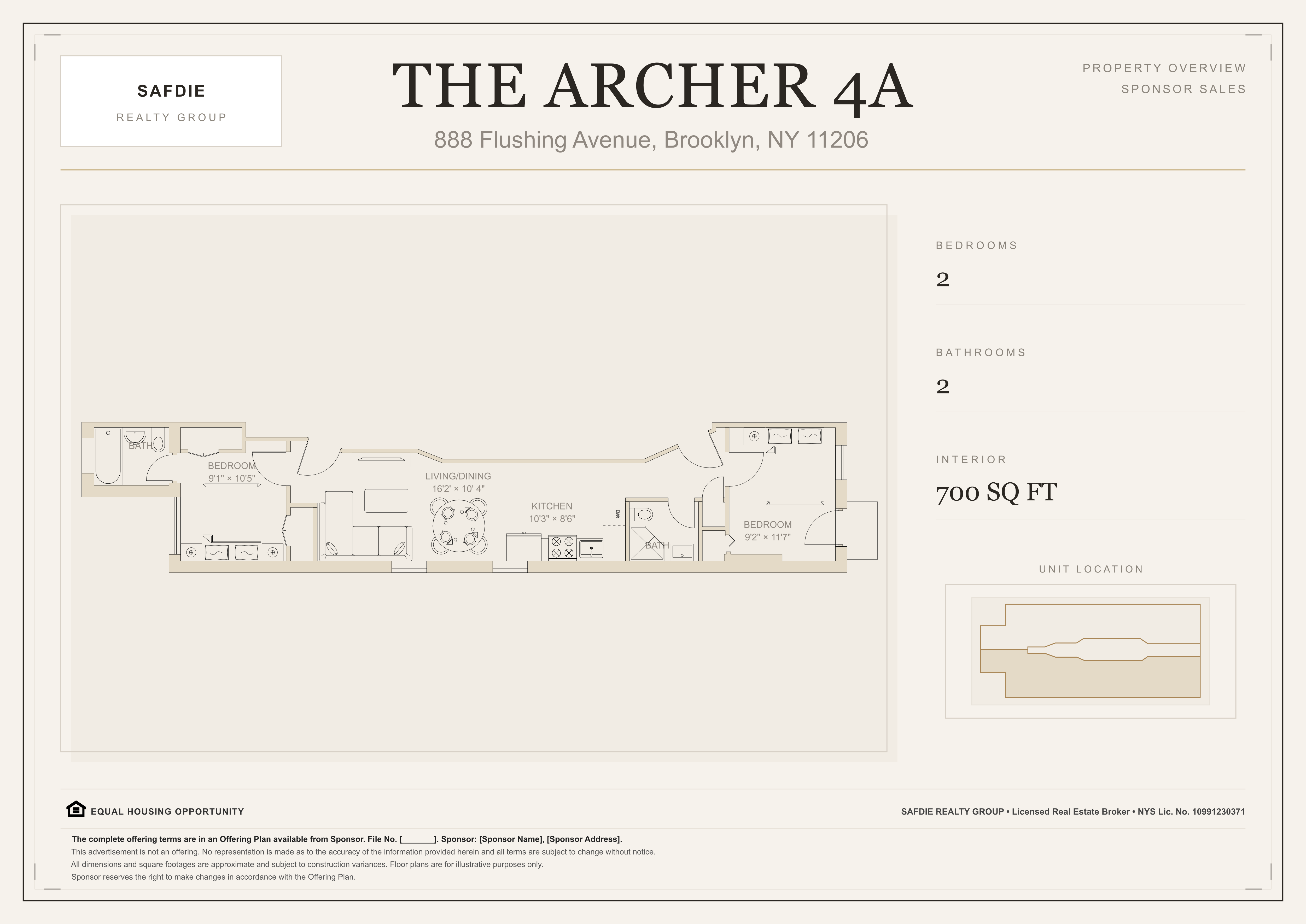 Unit 4A floor plan