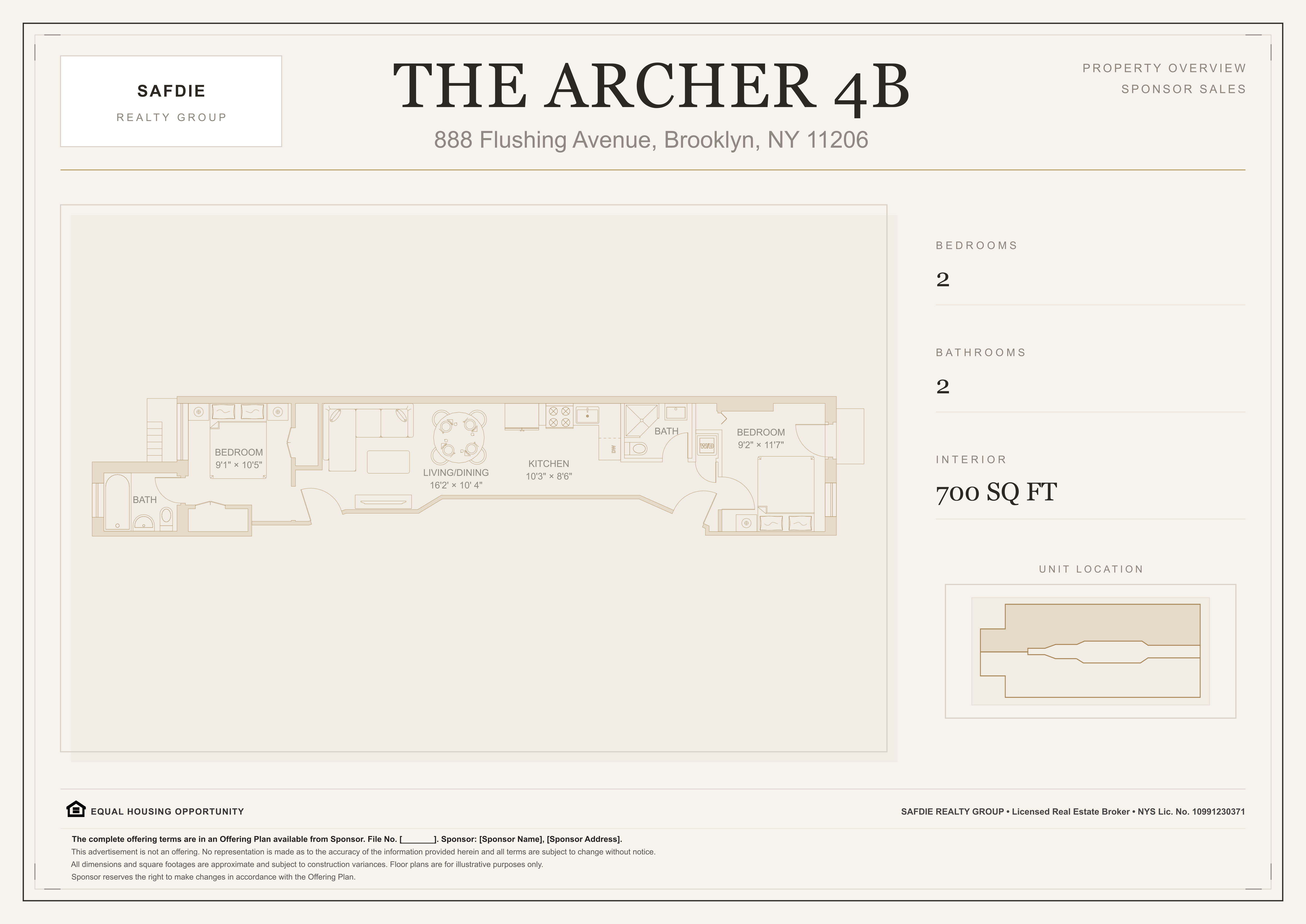 Unit 4B floor plan